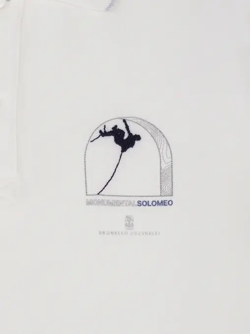 Поло хлопковое BRUNELLO CUCINELLI