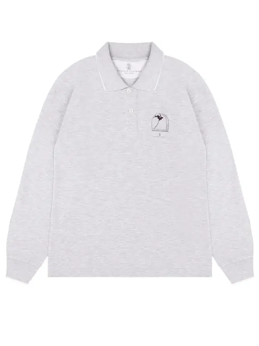 Поло хлопковое BRUNELLO CUCINELLI