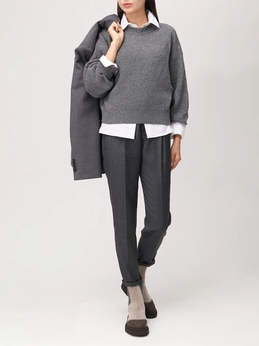 Брюки шерстяные BRUNELLO CUCINELLI