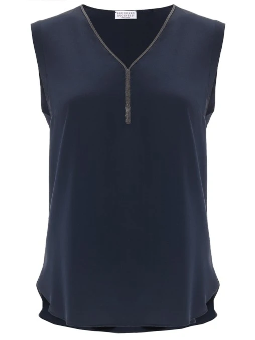 Топ шелковый BRUNELLO CUCINELLI