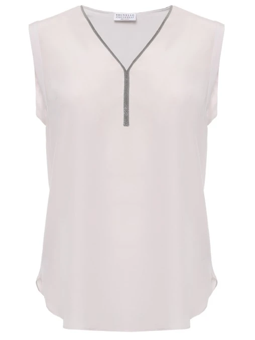 Топ шелковый BRUNELLO CUCINELLI