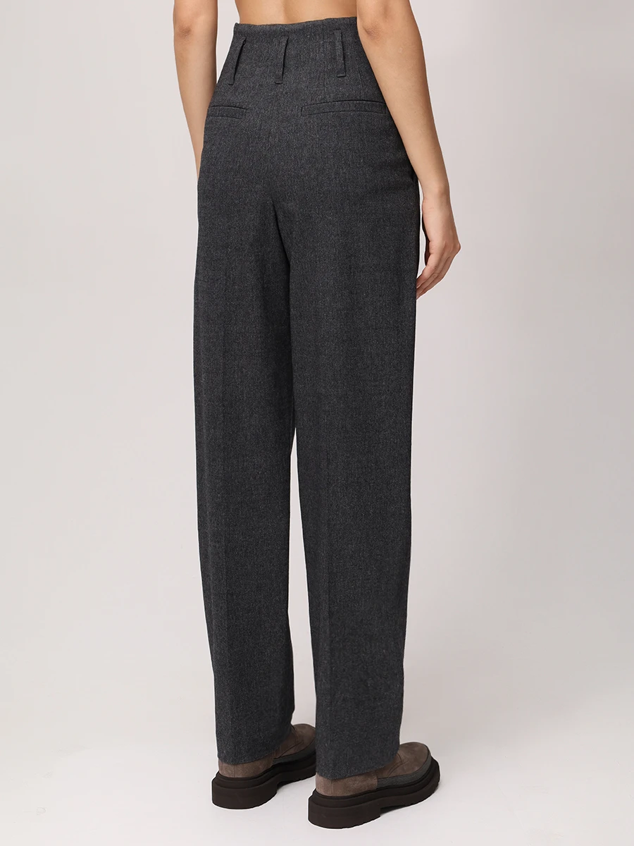 Брюки однотонные