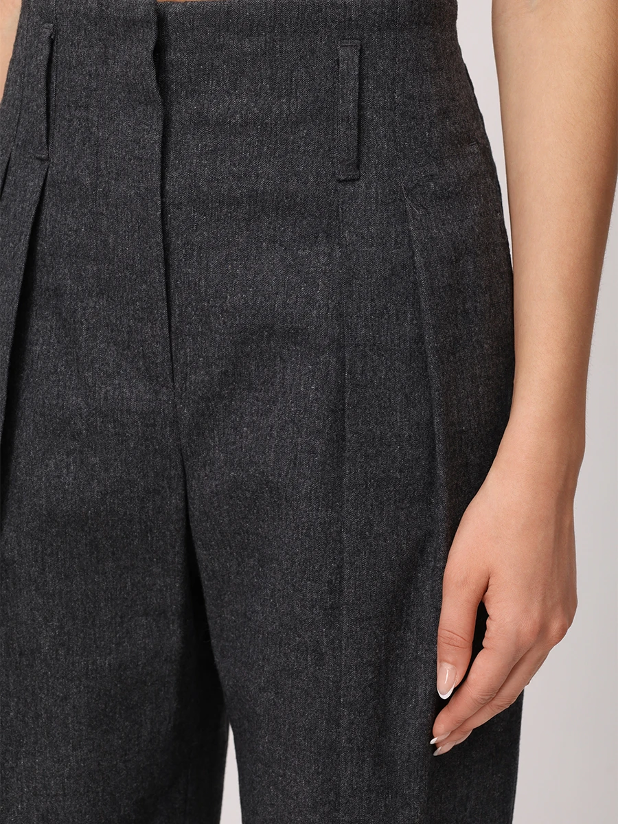 Брюки однотонные