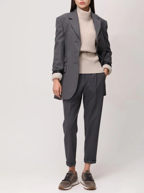 Брюки шерстяные BRUNELLO CUCINELLI