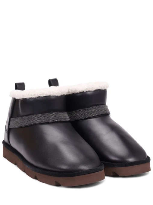 Угги кожаные BRUNELLO CUCINELLI