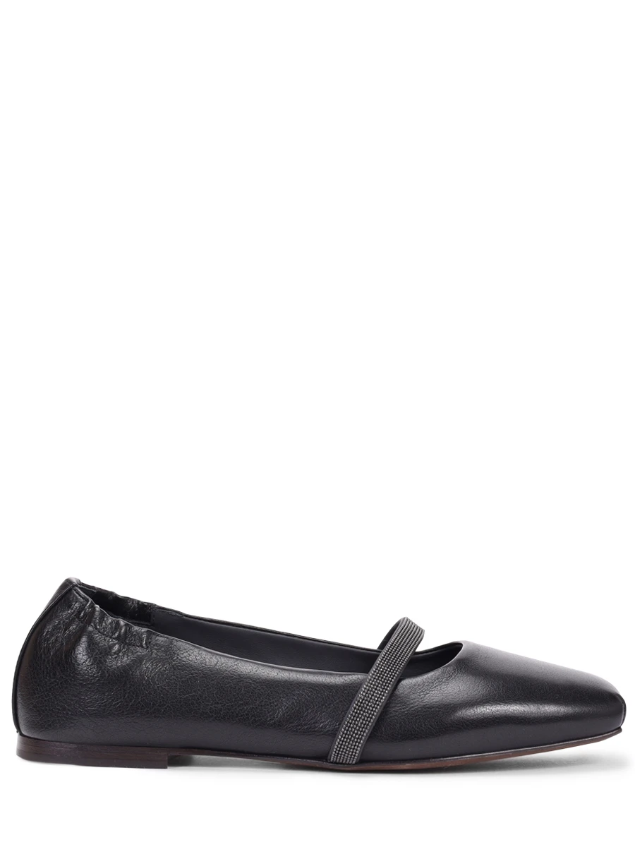 Балетки кожаные