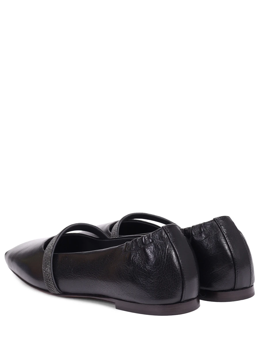 Балетки кожаные