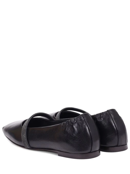 Балетки кожаные BRUNELLO CUCINELLI