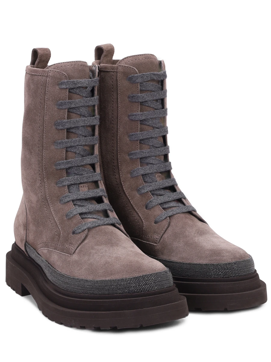 Ботинки замшевые