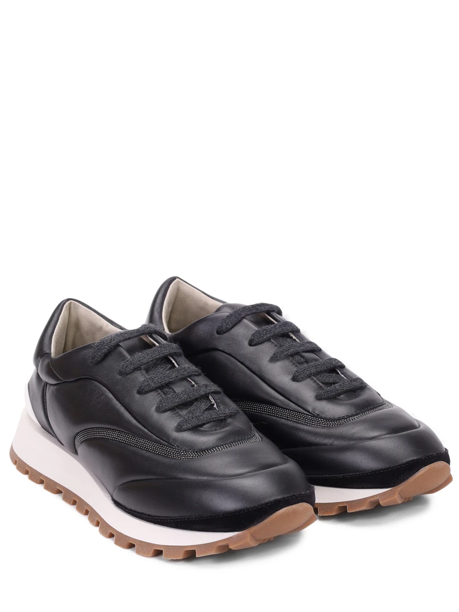 Кроссовки кожаные