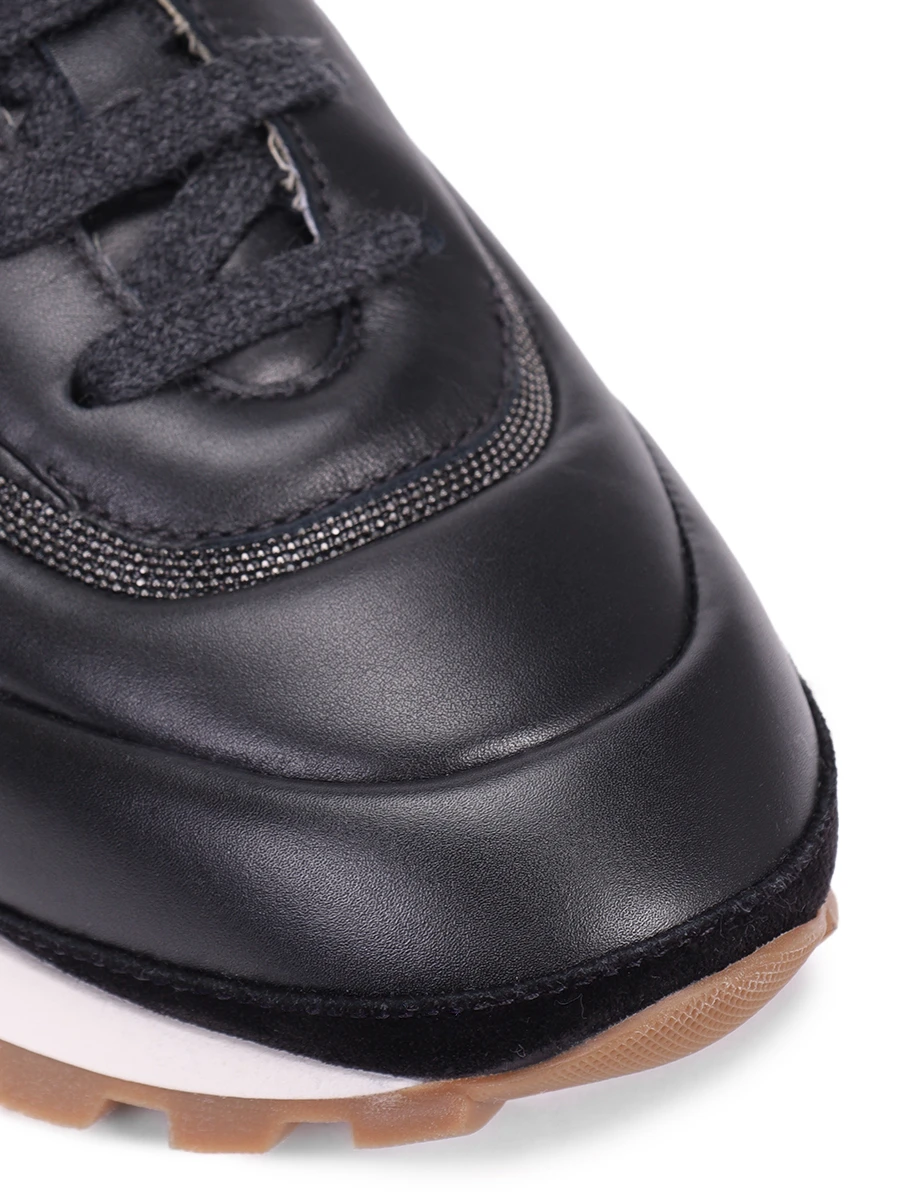 Кроссовки кожаные