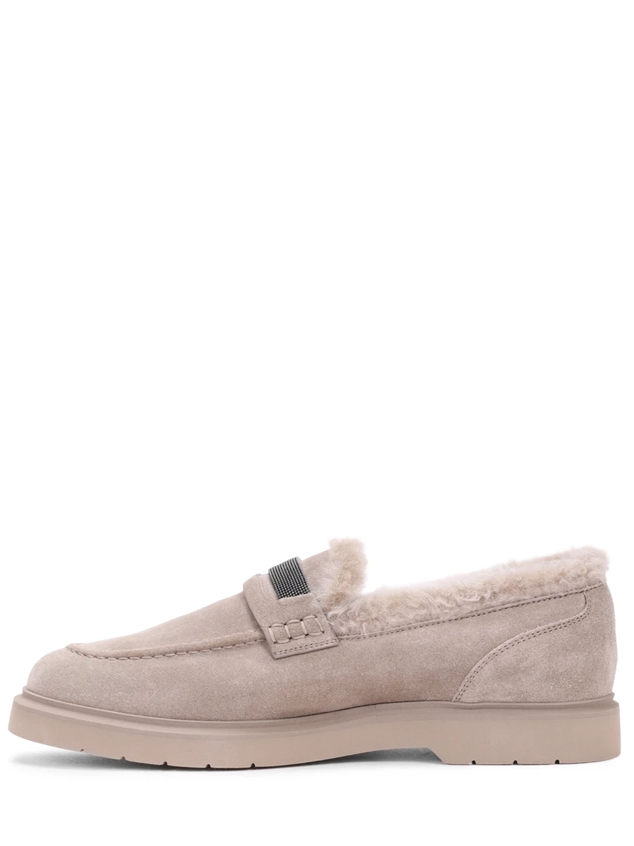 Лоферы замшевые на меху