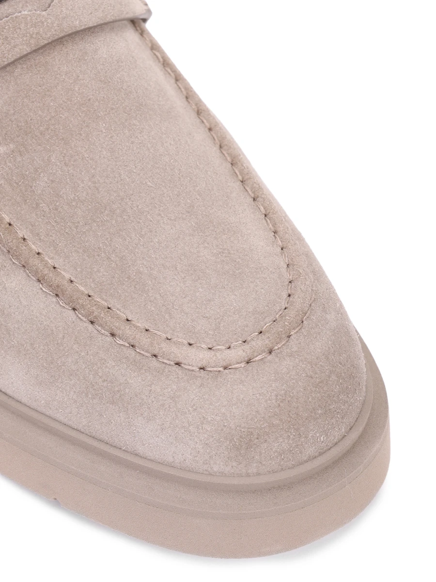 Лоферы замшевые на меху