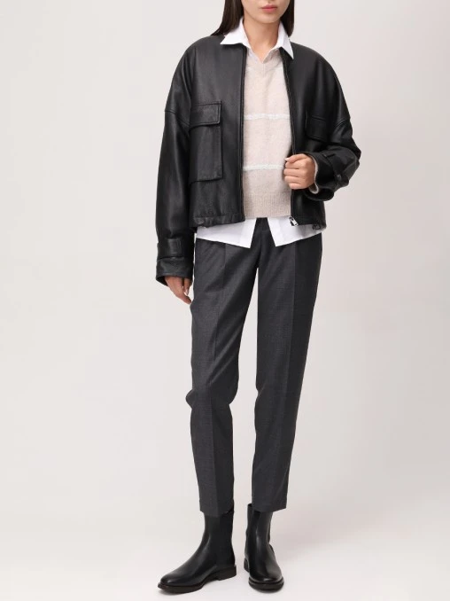 Пуловер в полоску BRUNELLO CUCINELLI