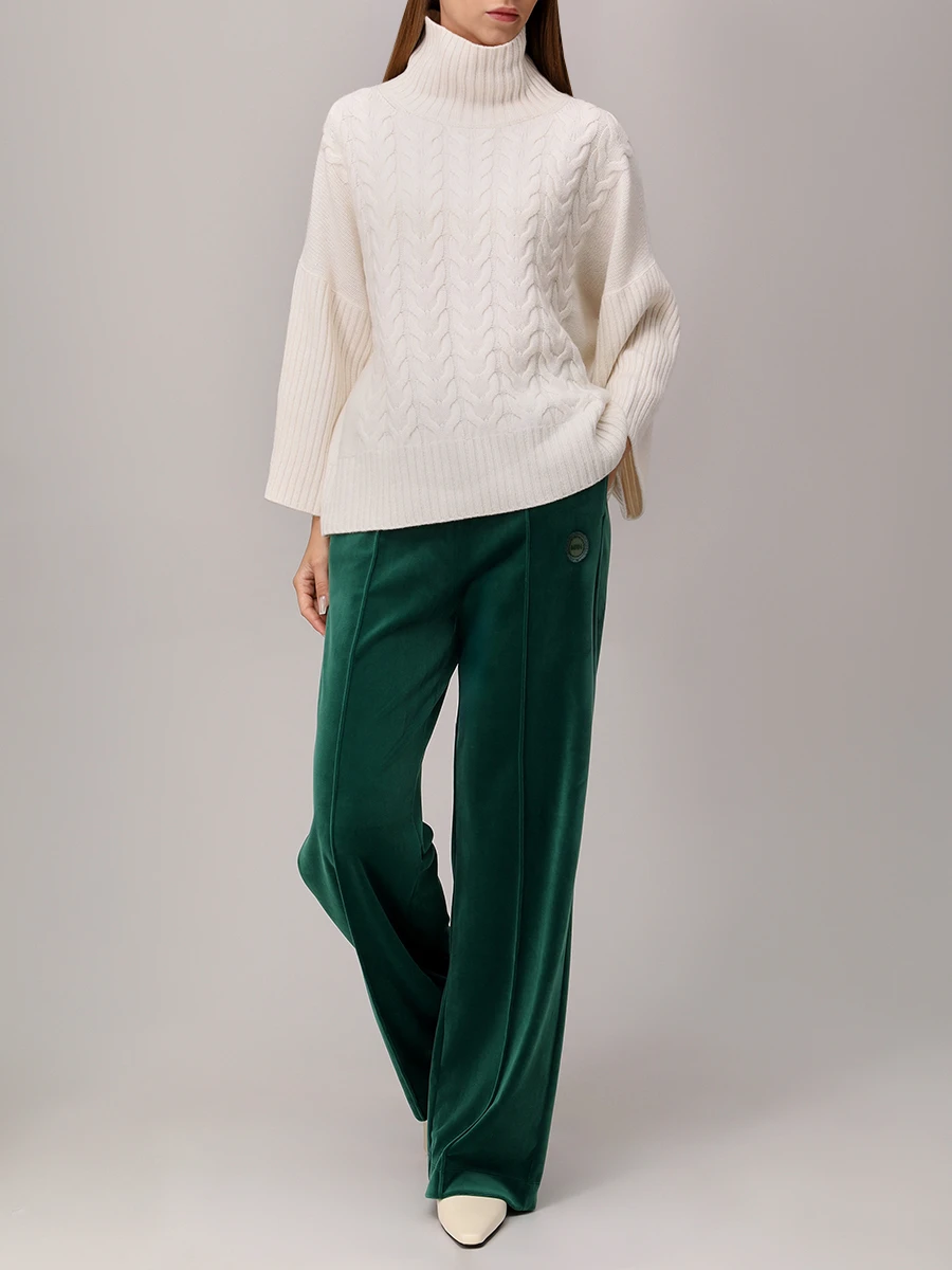 Брюки однотонные