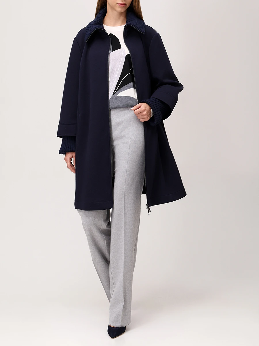 Пальто однотонное