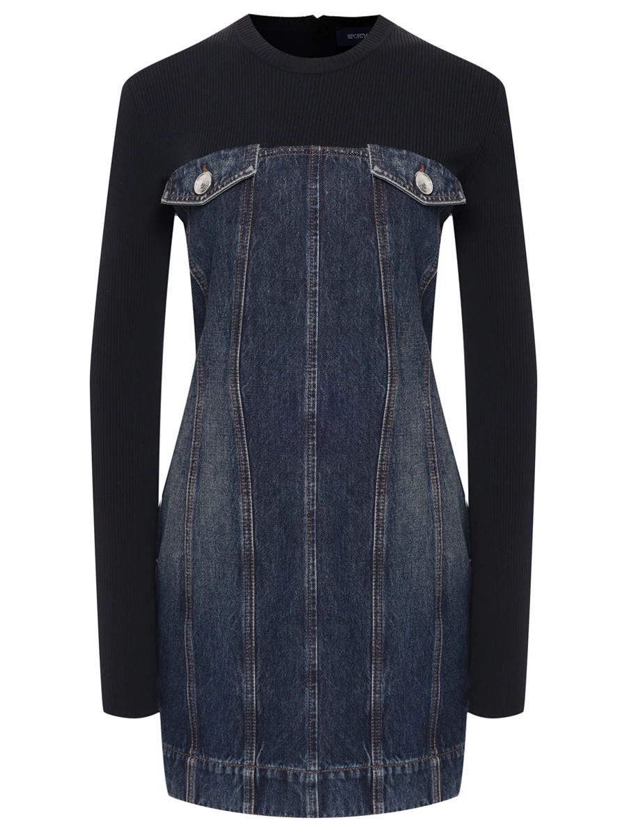 Платье комбинированное