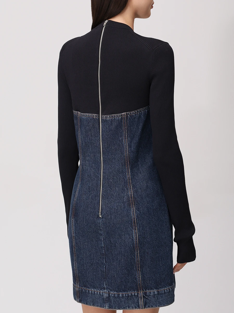 Платье комбинированное