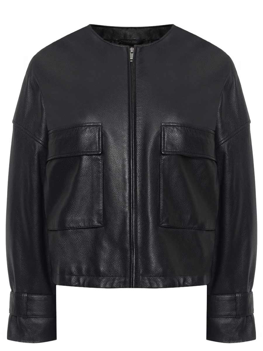 Бомбер кожаный