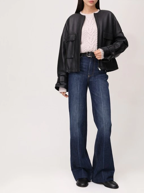 Бомбер кожаный WEEKEND MAX MARA