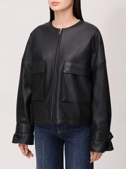 Бомбер кожаный WEEKEND MAX MARA