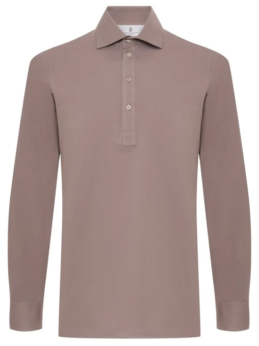 Поло хлопковое BRUNELLO CUCINELLI