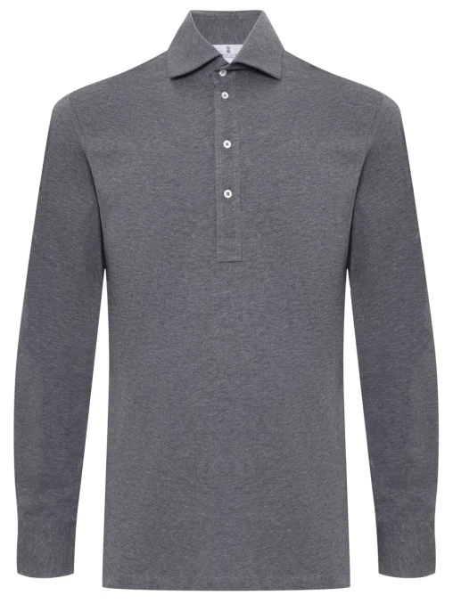 Поло хлопковое BRUNELLO CUCINELLI