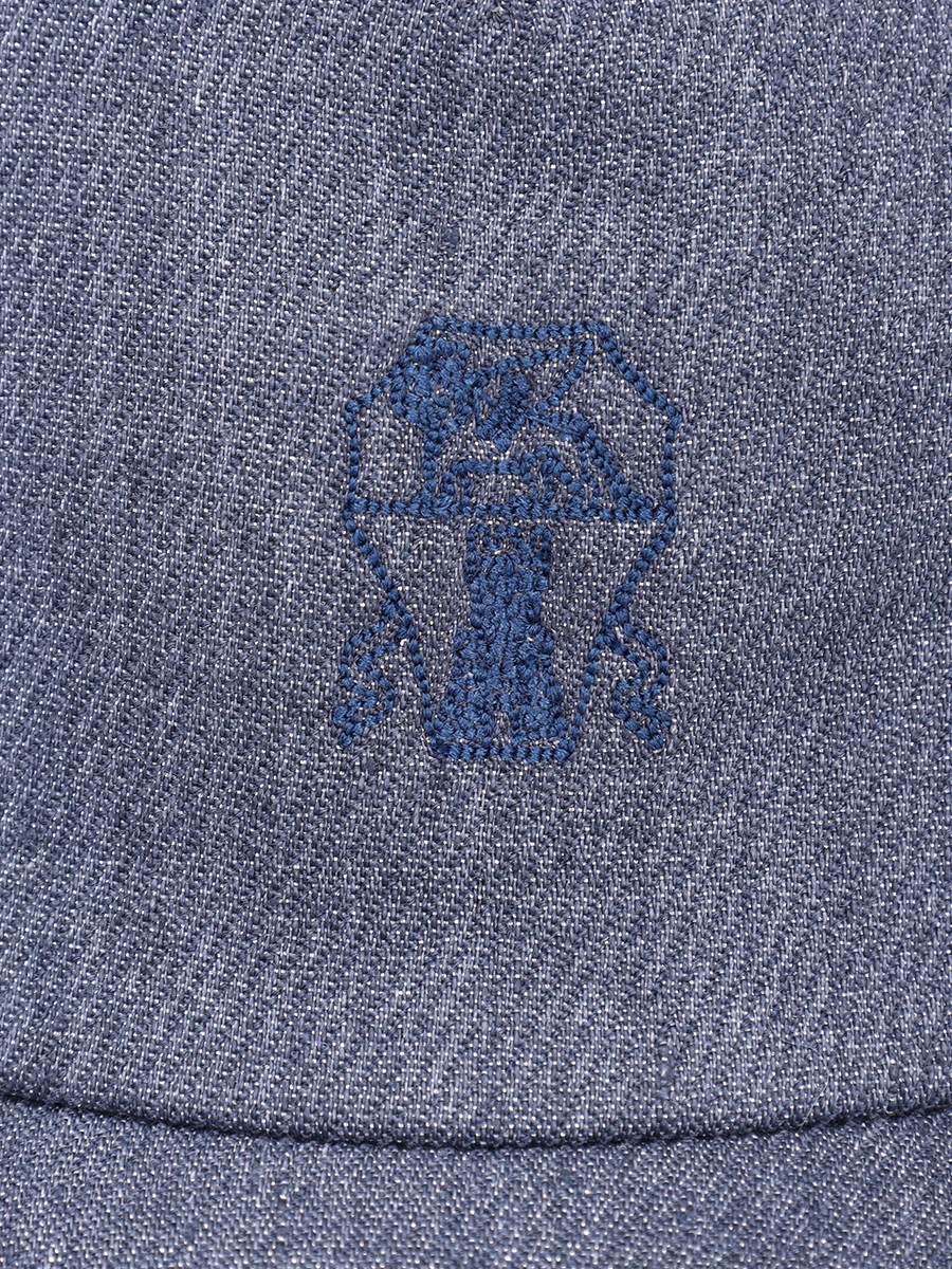 Бейсболка изо льна и шерсти