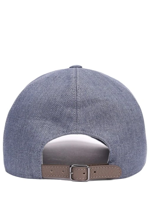 Бейсболка изо льна и шерсти BRUNELLO CUCINELLI