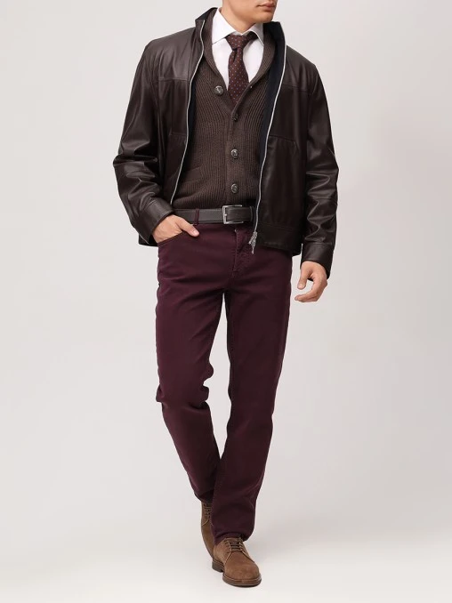Брюки Traditional Fit хлопковые BRUNELLO CUCINELLI