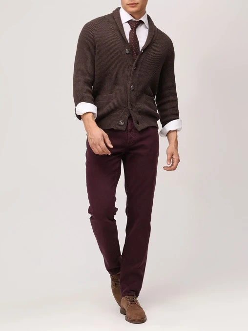 Брюки Traditional Fit хлопковые BRUNELLO CUCINELLI