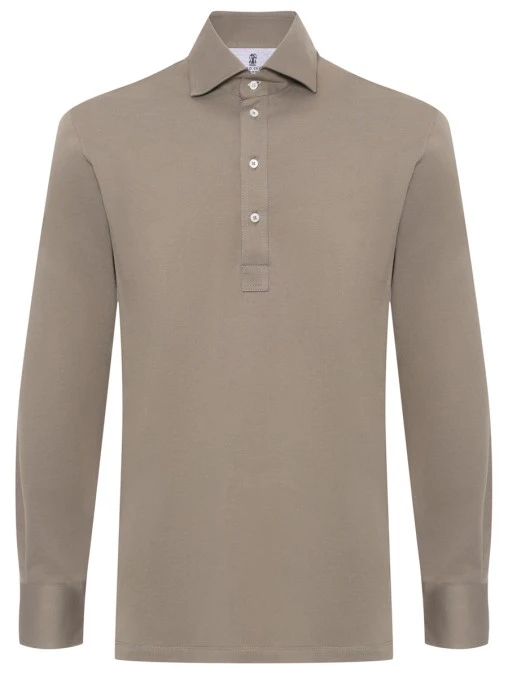 Поло хлопковое BRUNELLO CUCINELLI