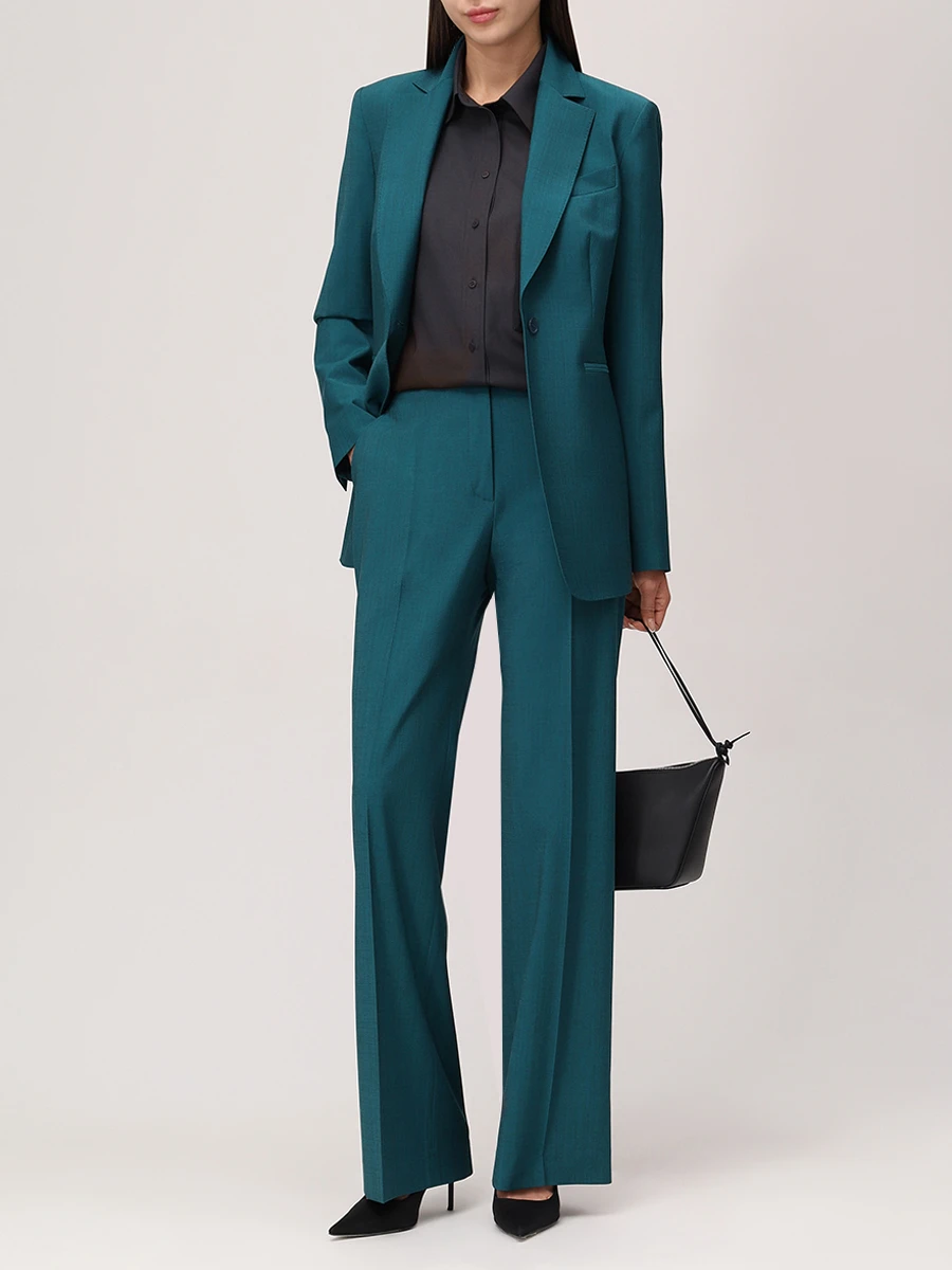 Брюки однотонные