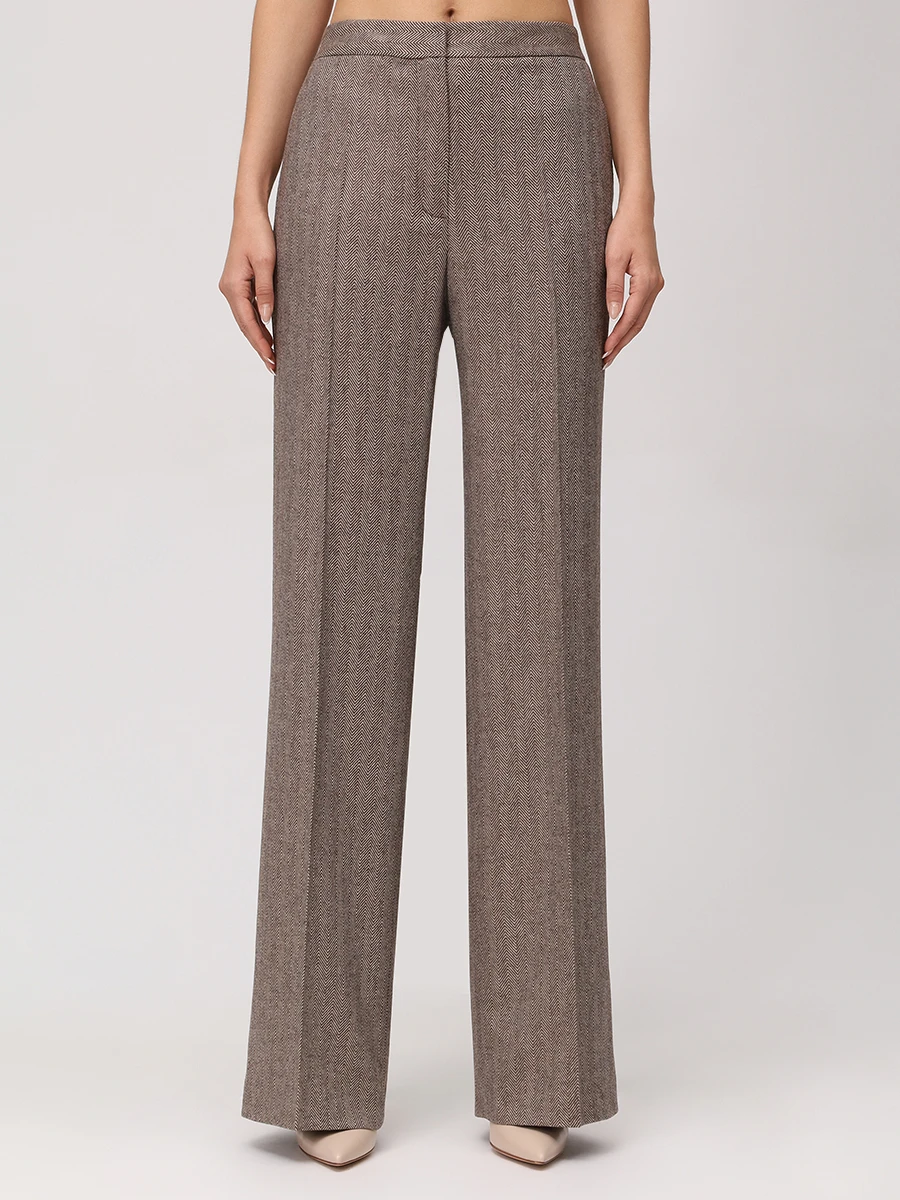 Брюки однотонные