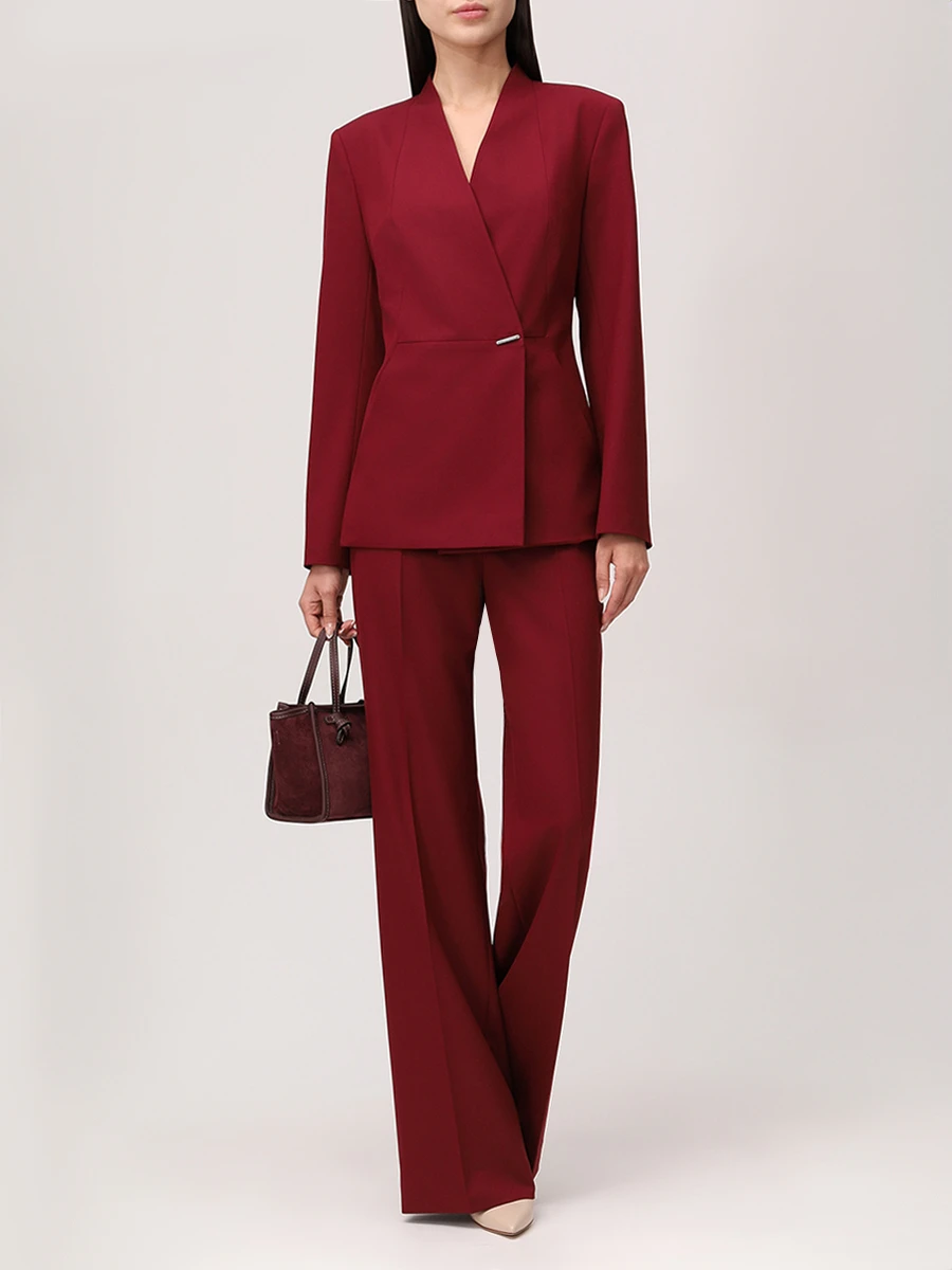 Брюки однотонные