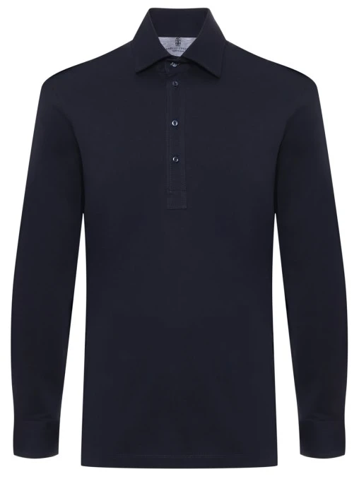 Поло хлопковое BRUNELLO CUCINELLI