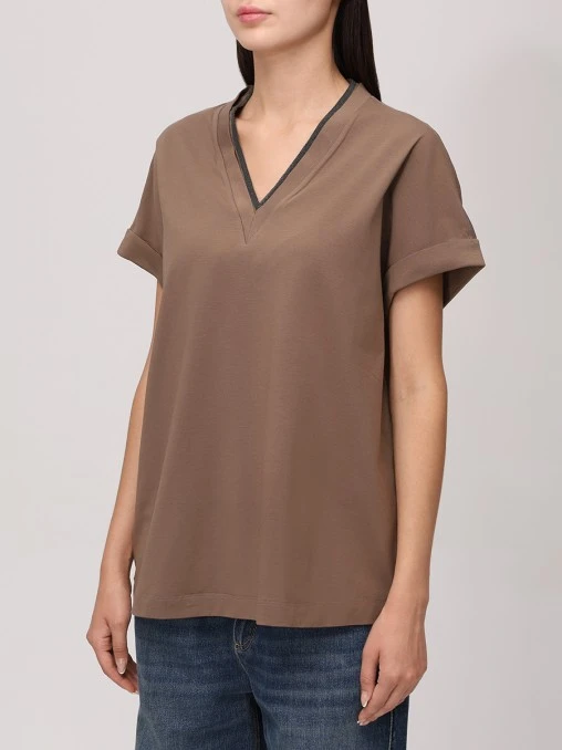 Футболка хлопковая BRUNELLO CUCINELLI