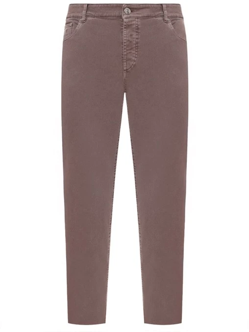 Брюки Traditional Fit хлопковые BRUNELLO CUCINELLI