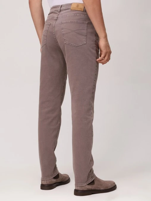 Брюки Traditional Fit хлопковые BRUNELLO CUCINELLI