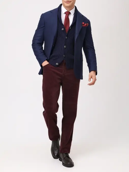 Брюки Traditional Fit вельветовые BRUNELLO CUCINELLI