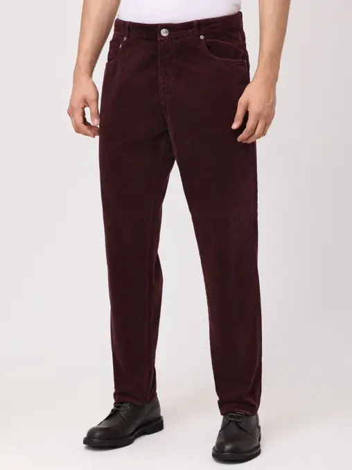 Брюки Traditional Fit вельветовые BRUNELLO CUCINELLI