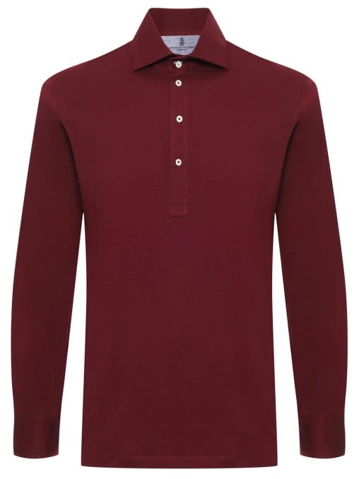 Поло хлопковое BRUNELLO CUCINELLI