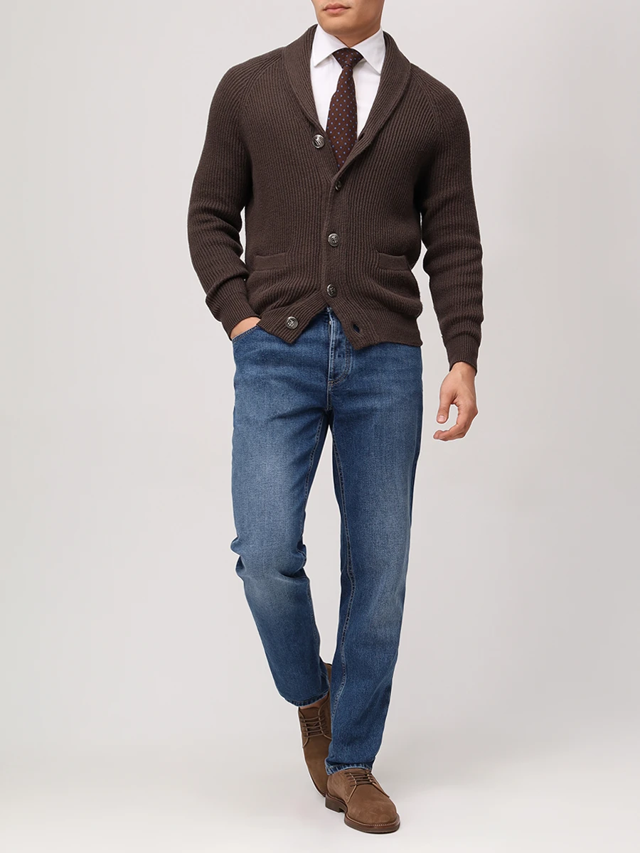 Джинсы Traditional Fit хлопковые