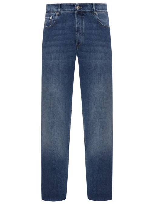 Джинсы Traditional Fit хлопковые BRUNELLO CUCINELLI