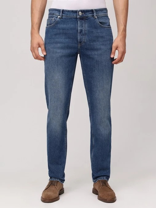 Джинсы Traditional Fit хлопковые BRUNELLO CUCINELLI