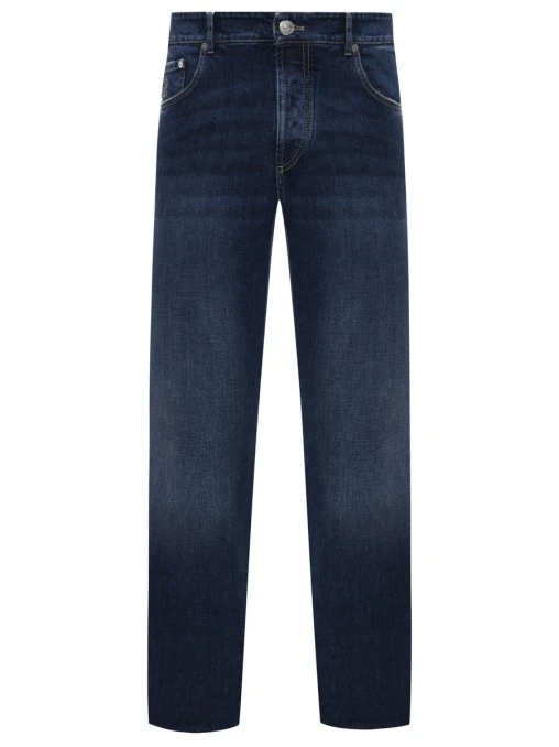 Джинсы Slim Fit хлопковые BRUNELLO CUCINELLI