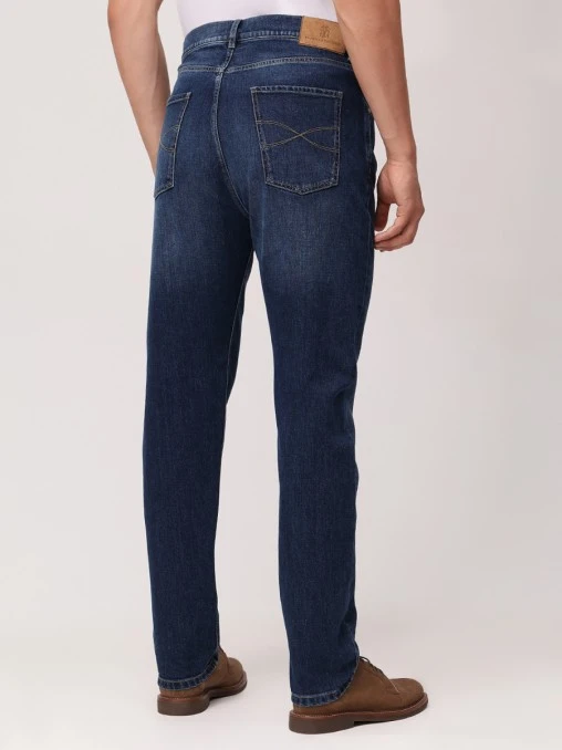 Джинсы Slim Fit хлопковые BRUNELLO CUCINELLI
