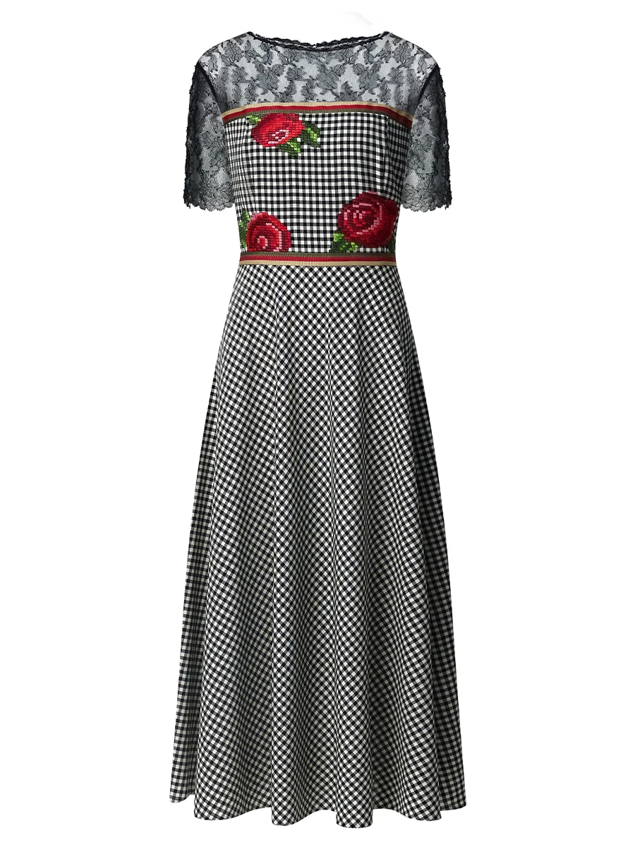 Платье из шерсти и шелка