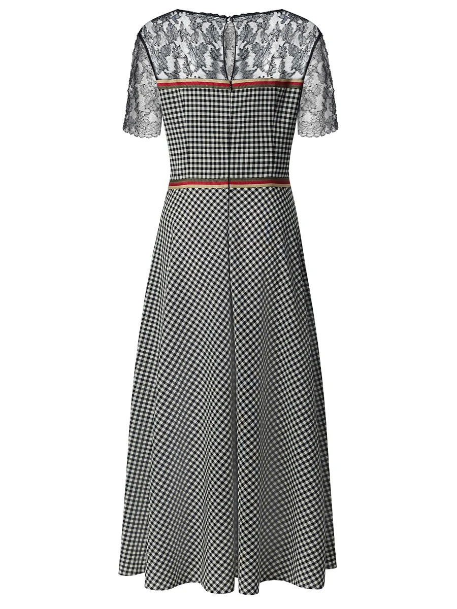 Платье из шерсти и шелка