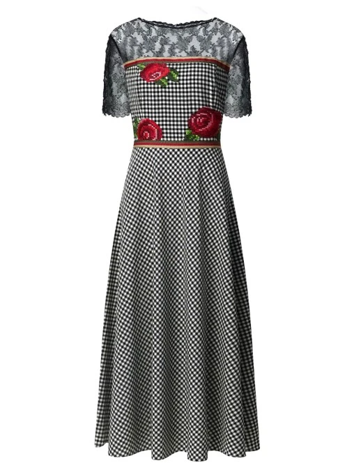 Платье из шерсти и шелка PERCE-NEIGE